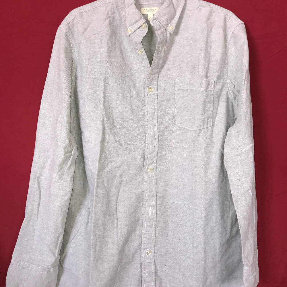 Grey SONOMA Button-Up Long Sleeve